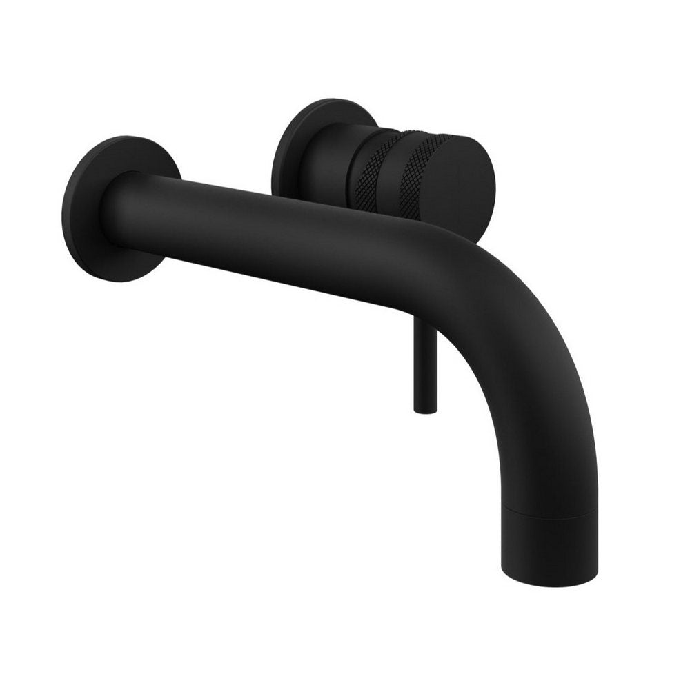 NU-014-V2 Scudo Core Black Wall Mounted Basin Tap (1)