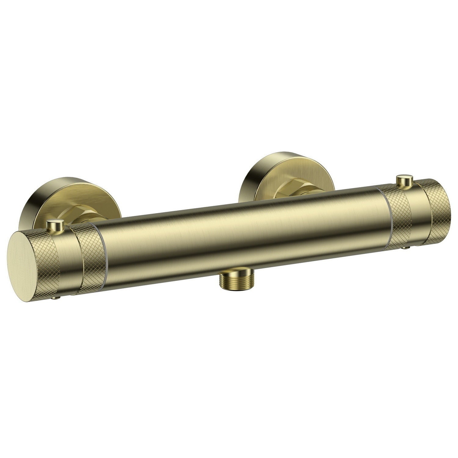 Scudo Core Bottom Outlet Bar Shower Valve in Brushed Brass