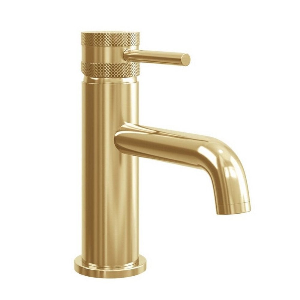 NU-003 Scudo Core Brushed Brass Mono Basin Mixer (1)