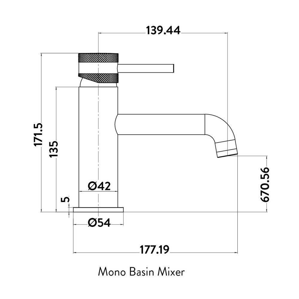 NU-038 Scudo Core Brushed Bronze Mono Basin Mixer (2)