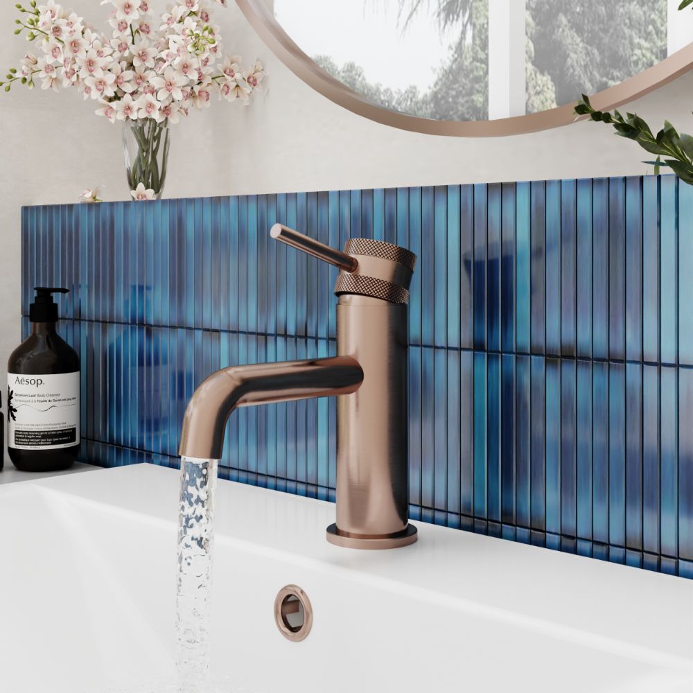 Scudo Core Brushed Bronze Mono Basin Mixer lifestyle 3