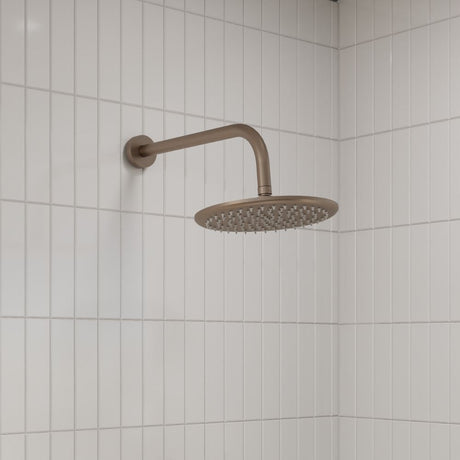 Scudo Core Brushed Bronze Round Valve with Riser Kit and Head lifestyle 2