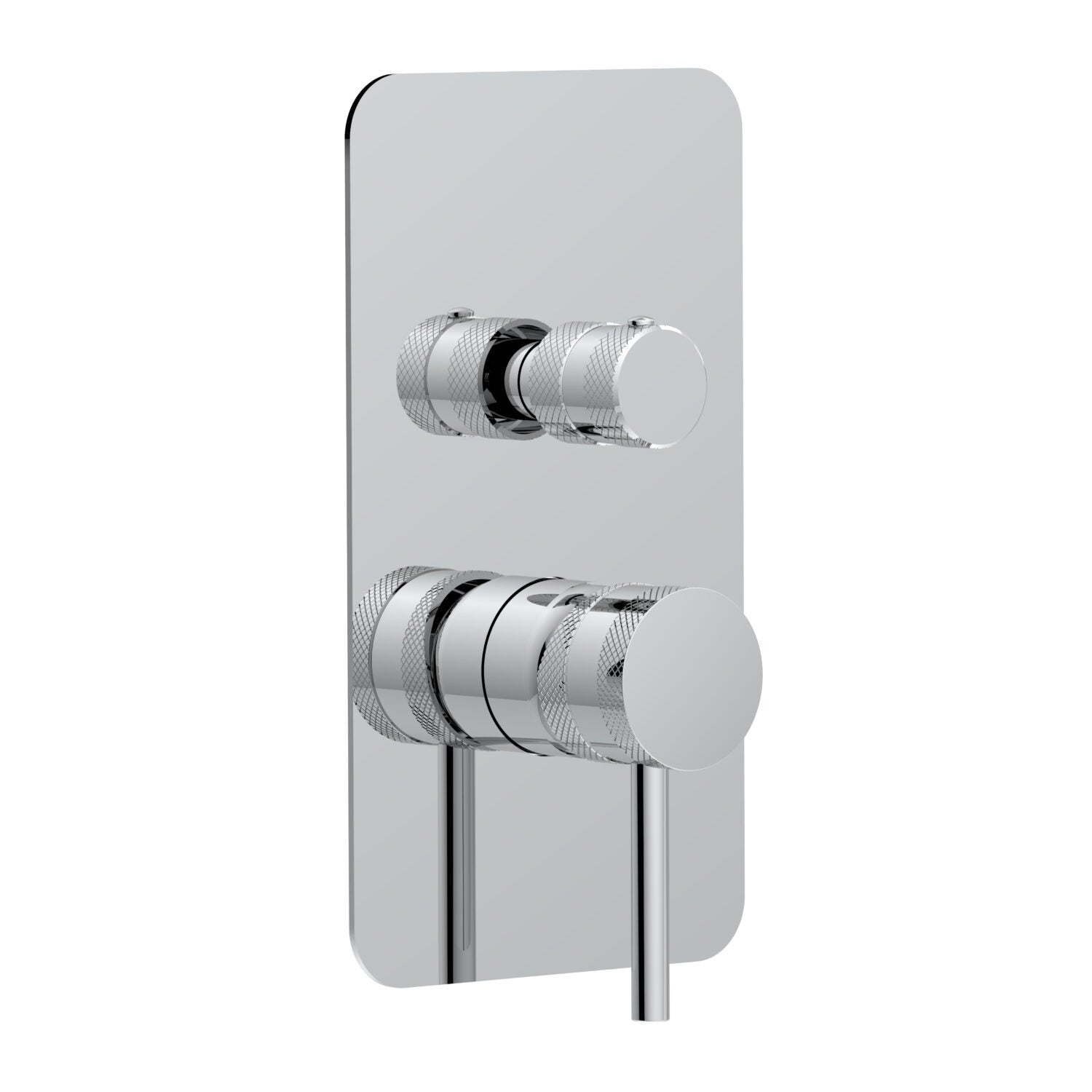 Scudo Core Concealed Manual Dual Outlet Shower Valve in Chrome
