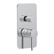 Scudo Core Concealed Manual Dual Outlet Shower Valve in Chrome
