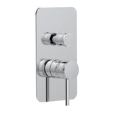 Scudo Core Concealed Manual Dual Outlet Shower Valve in Chrome