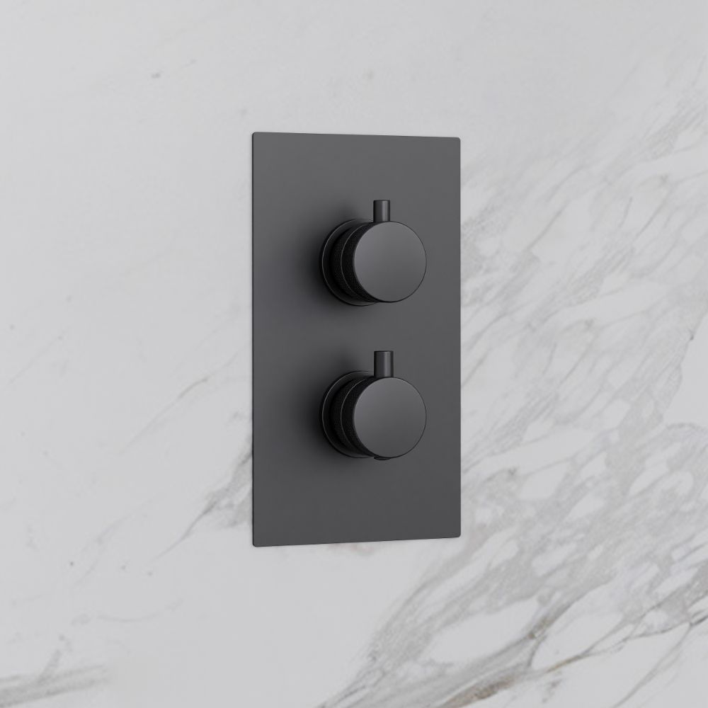 Scudo Core Gunmetal Concealed Shower with Fixed Head and Handset lifestyle 4