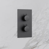 Scudo Core Gunmetal Concealed Shower with Fixed Head and Handset lifestyle 4