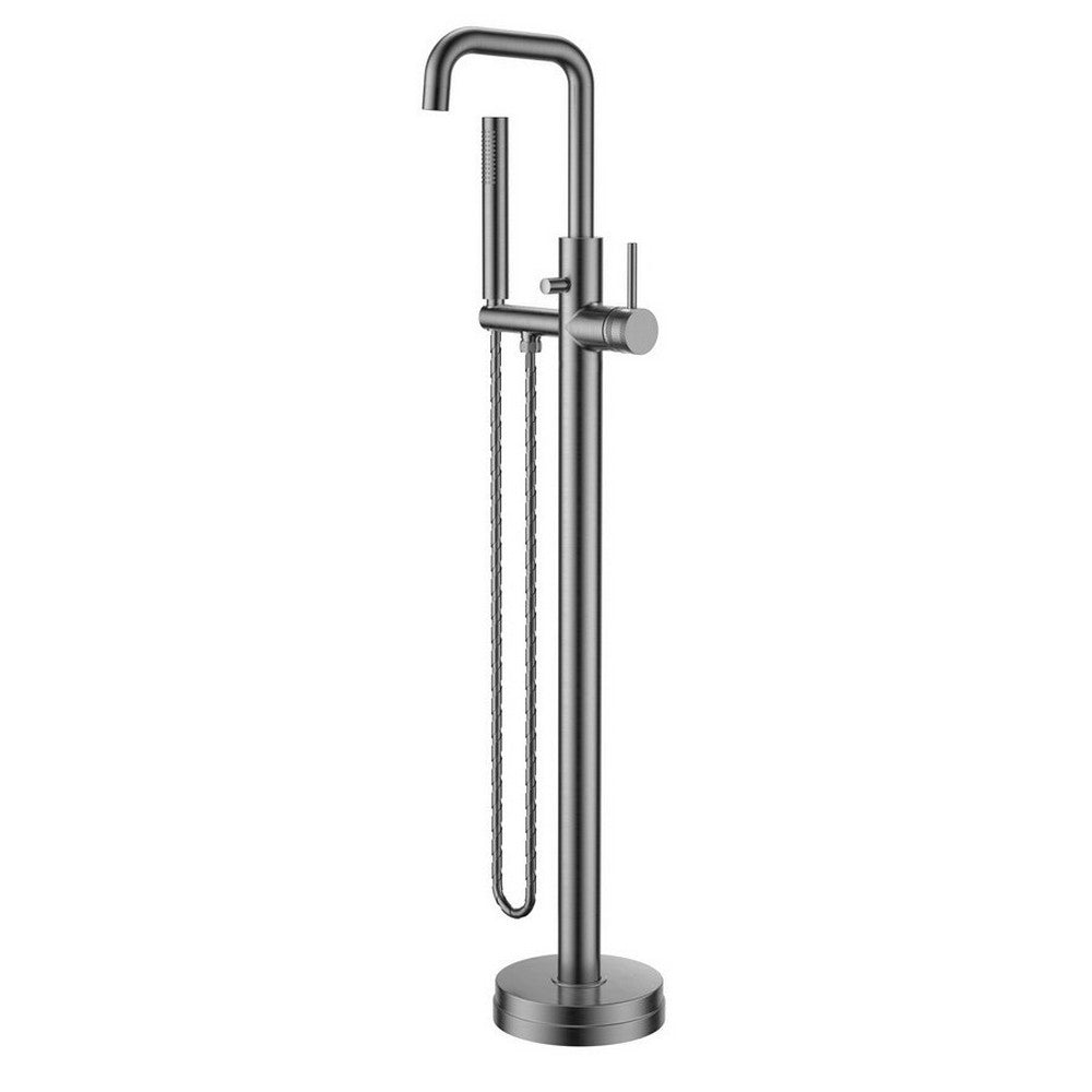 NU-034 Scudo Core Gunmetal Freestanding Bath Shower Mixer (1)