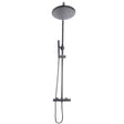 NU-035 Scudo Core Gunmetal Round Rigid Riser Shower