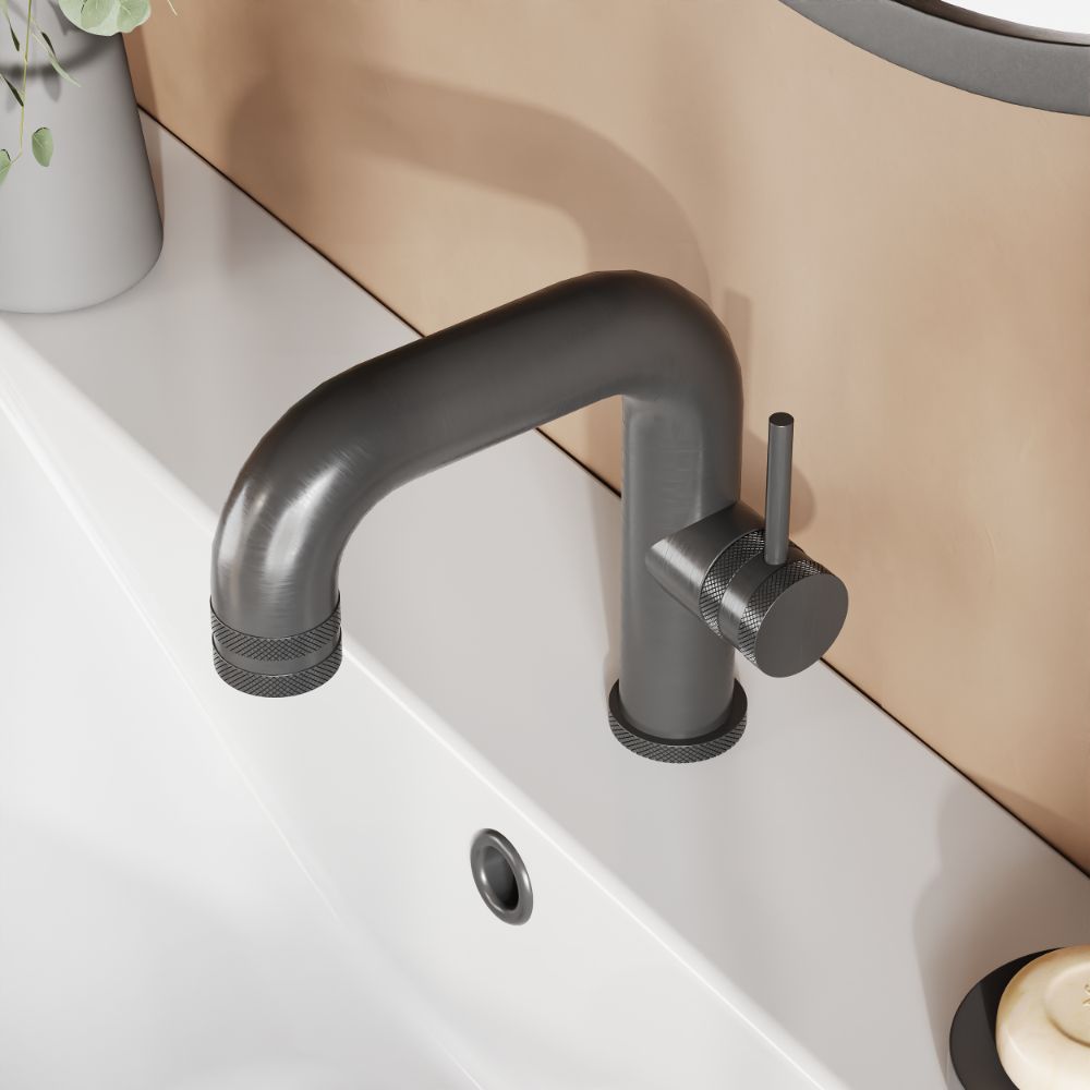 Scudo Core Gunmetal Side Lever Mono Basin Mixer lifestyle