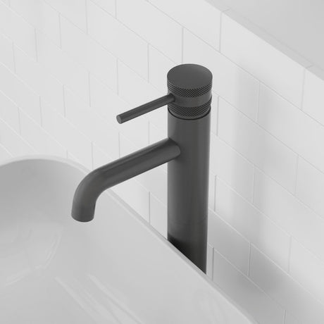 Scudo Core Gunmetal Tall Mono Basin Mixer lifestyle 3