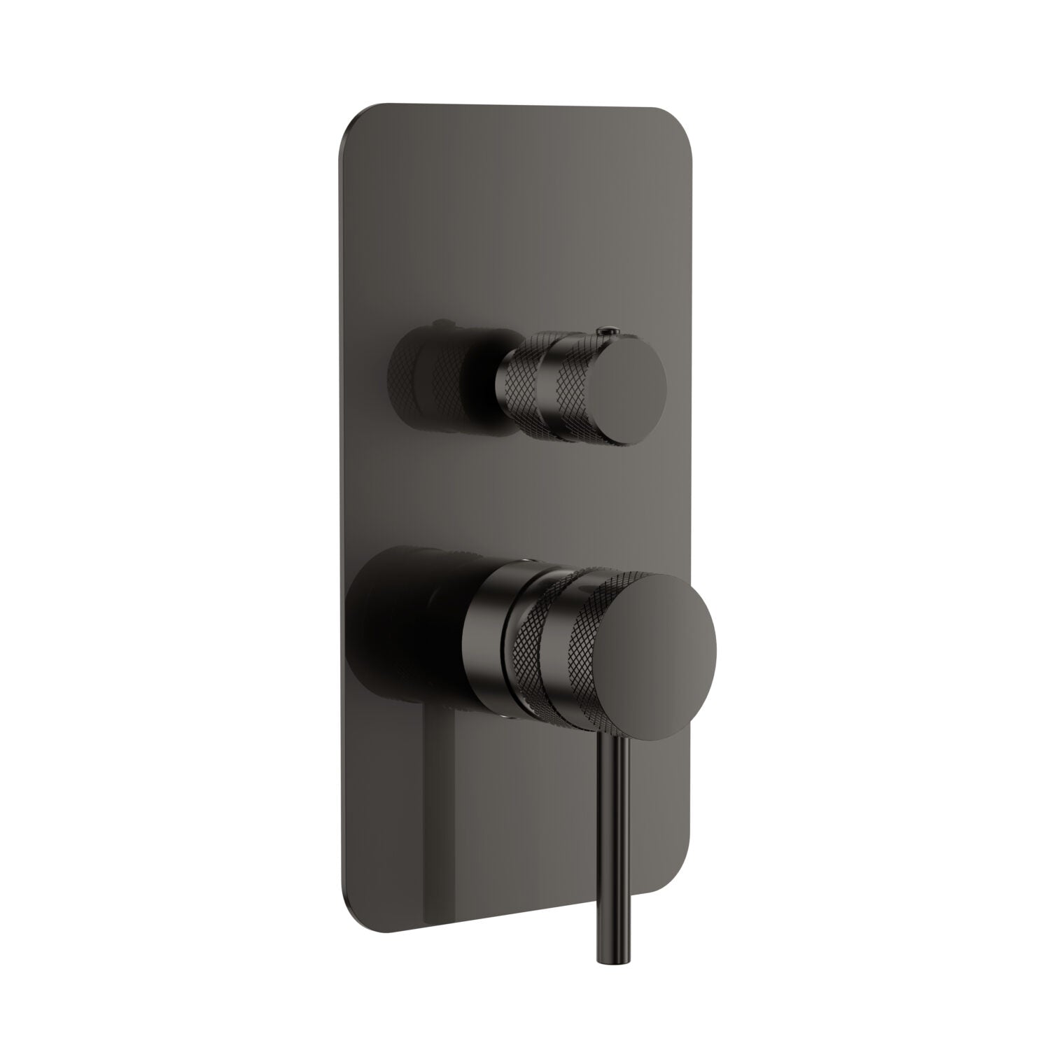 Scudo Core Manual Dual Outlet Concealed Shower Valve in Gunmetal