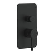 Scudo Core Manual Dual Outlet Concealed Shower Valve in Matt Black
