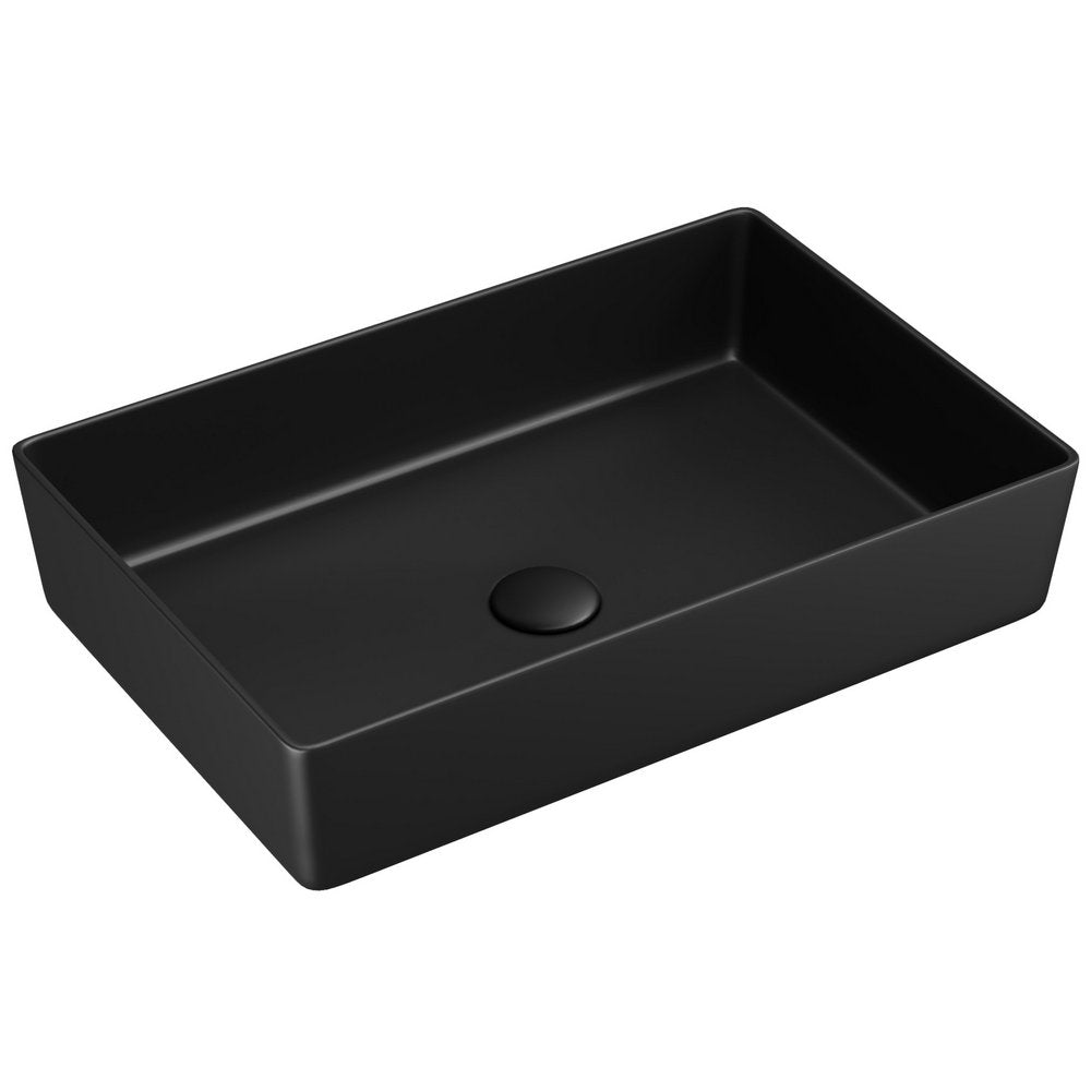 Scudo Core Metal Rectangular Countertop Basin Black