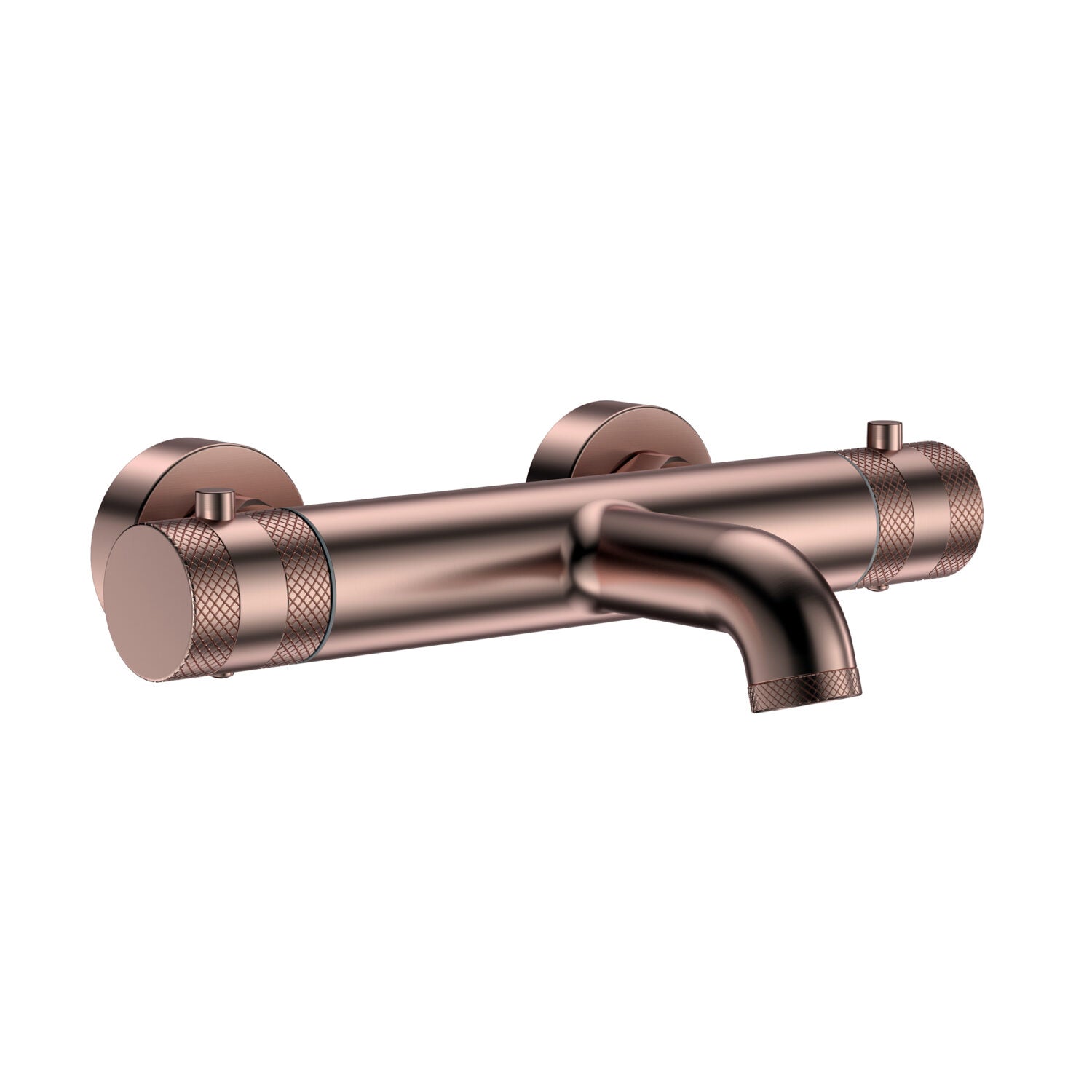 Scudo Core Wall Mounted Bath Filler in Brushed Bronze