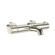 Scudo Core Wall Mounted Bath Filler in Brushed Nickel