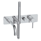 Scudo Core Wall Mounted Bath Shower Mixer in Chrome