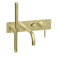 Scudo Core Wall Mounted Bath and Shower Mixer in Brushed Brass new