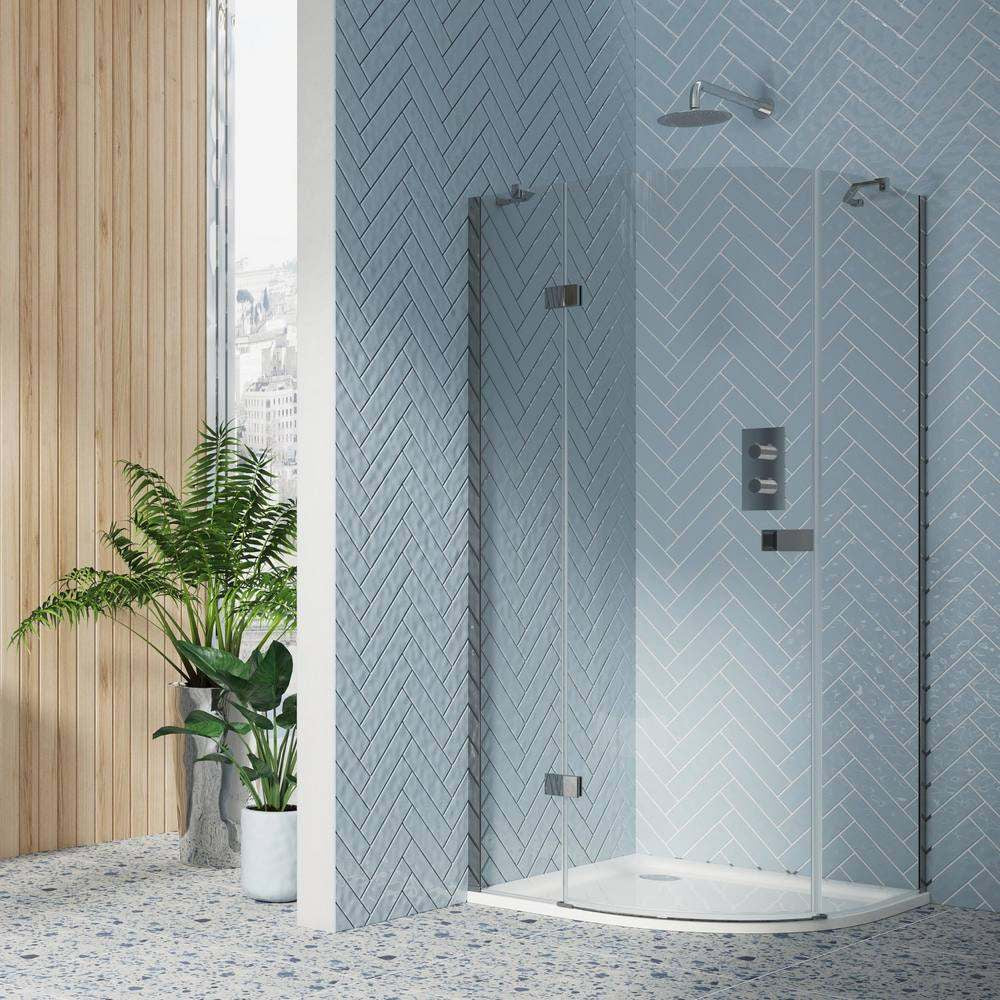 Scudo Dawn Athena Chrome Hinged Quadrant Shower Enclosure