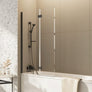 Scudo Dawn Thalia Inward Opening Bath Screen Gunmetal