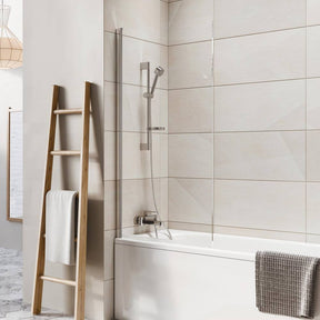 Scudo Dawn Thalia Single Panel Bath Screen Chrome