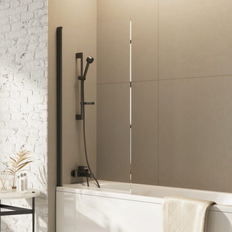Scudo Dawn Thalia Single Panel Bath Screen Gunmetal