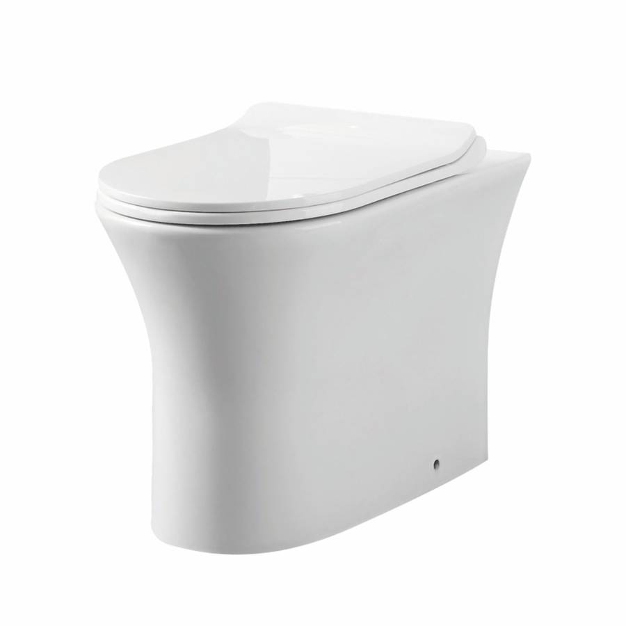 Scudo Deia 455mm Rimless Comfort Height Back to Wall Pan