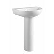 Scudo Deia Belini 500mm One Tap Hole Basin with Full Pedestal
