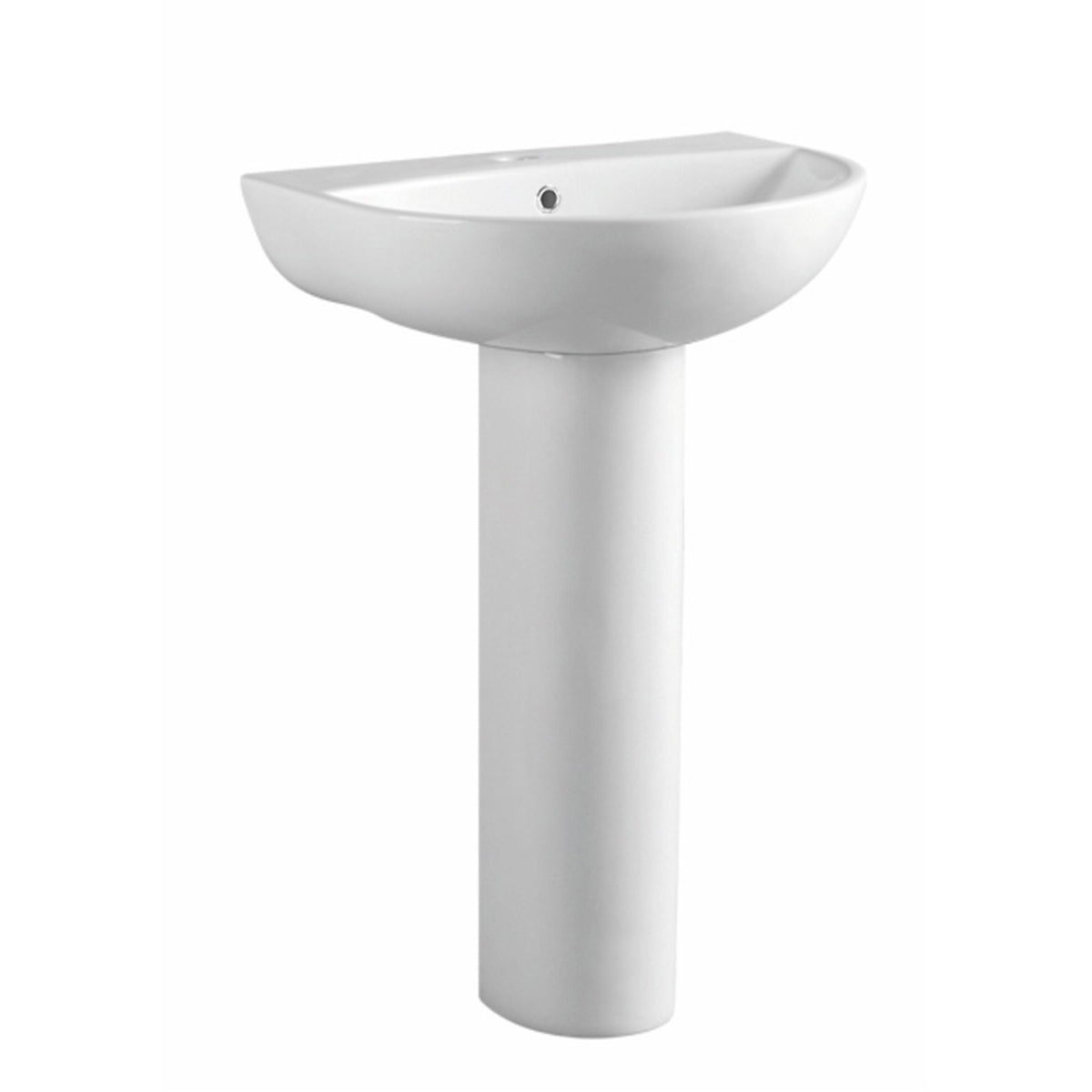 Scudo Deia Belini 500mm One Tap Hole Basin with Full Pedestal