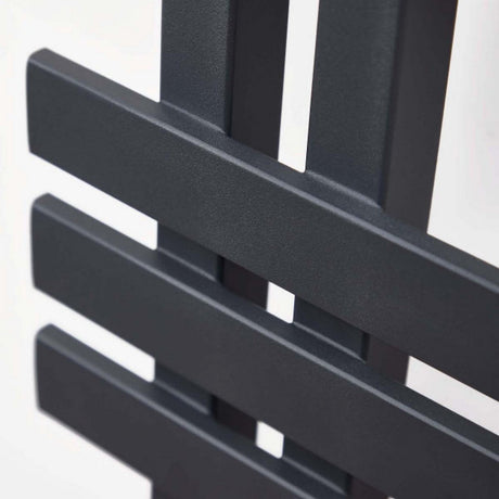 Scudo Elizabeth Carbon Anthracite Designer Towel Radiator Closeup