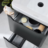 Scudo Ella 600mm Anthracite Floorstanding Vanity Unit with Basin Lifestyle