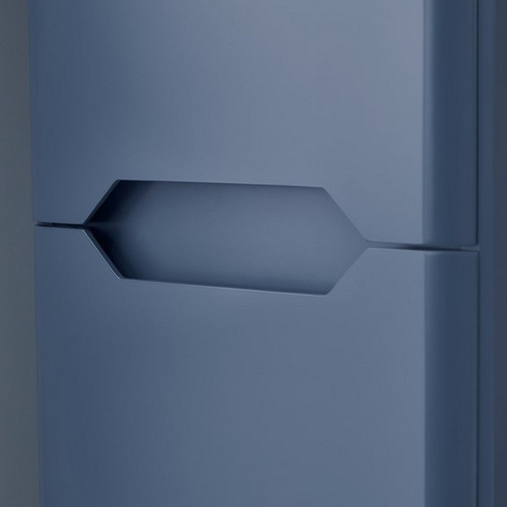 Scudo Ella Twilight Blue Tall Boy Cabinet Closeup