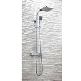 Scudo Elliot Chrome Square Rigid Riser Shower