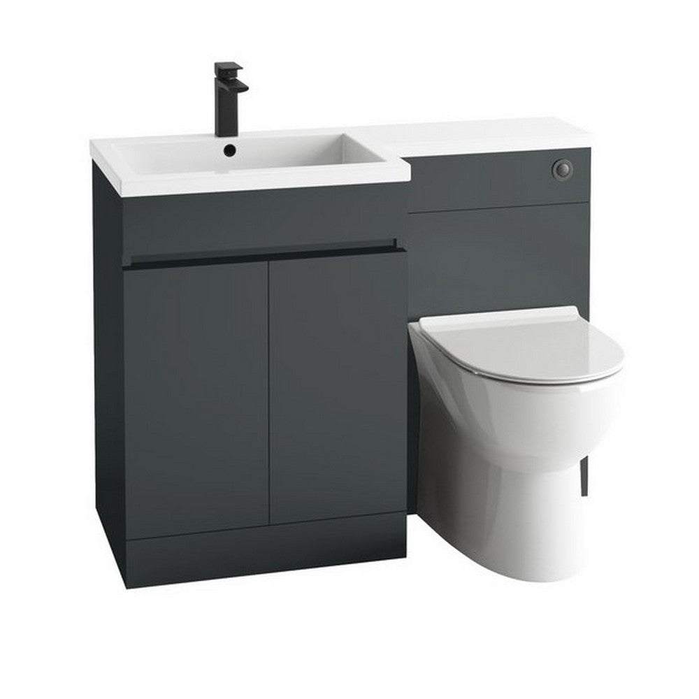 Scudo Empire 1100mm Matt Anthracite Left Handed Furniture Pack