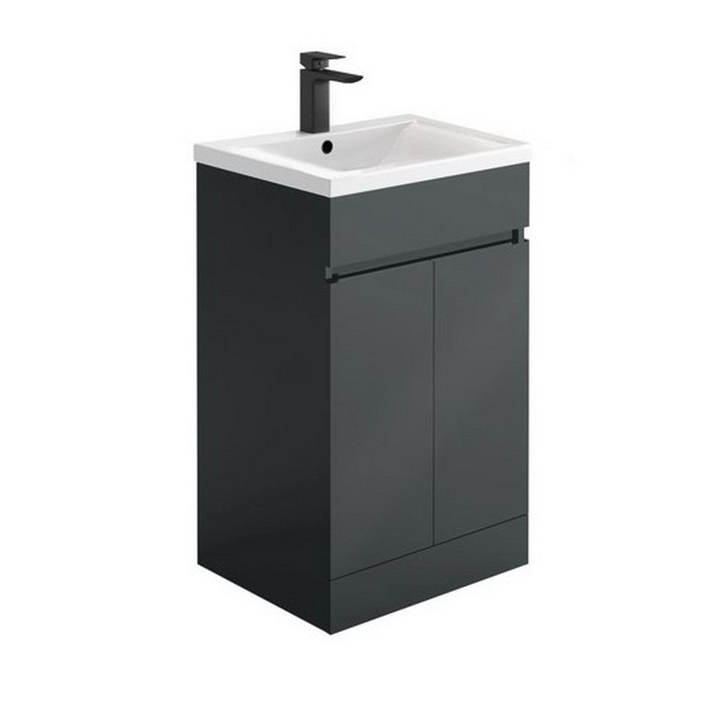 Scudo Empire 500mm Gloss Matt Anthracite Unit with Basin