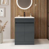 Scudo Empire 500mm Gloss Matt Anthracite Unit with Basin lifestyle