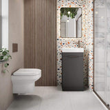 Scudo Esme 450mm Dust Grey Cloakroom Vanity Unit with Basin LIFESTYLE