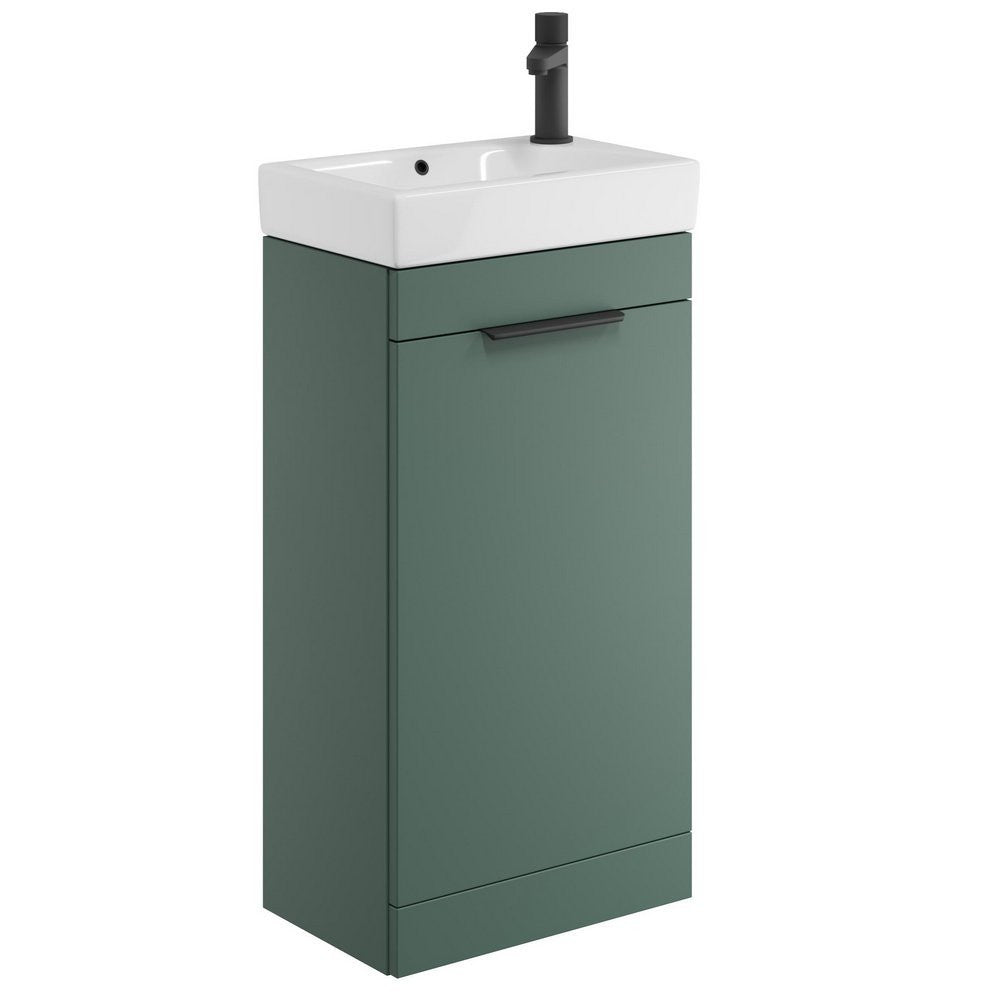 Scudo Esme 450mm Reed Green Cloakroom Vanity Unit with Basin