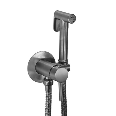 Scudo Gunmetal Douche Handset with Outlet Elbow Manual Mixer