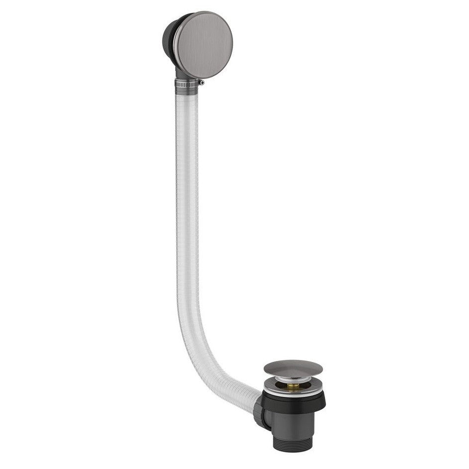 Scudo Gunmetal Pop Up Bath Waste with Overflow