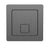 Scudo Gunmetal Square Dual Flush Button