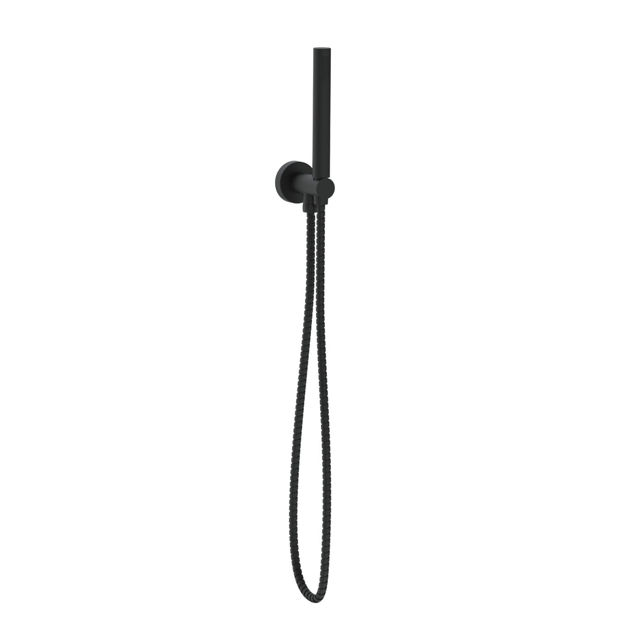 Scudo Handset with Outlet and Holder in Matt Black