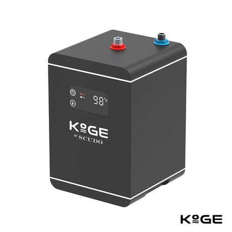 Scudo KoGE 3 in 1 Square Spout Boiling Water Tap in Chrome main unit