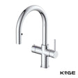 Scudo KoGE 4 in 1 Swan Pull Out Spout Boiling Water Tap in Chrome