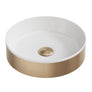 Scudo Koko Round Fluted Countertop Basin Brass