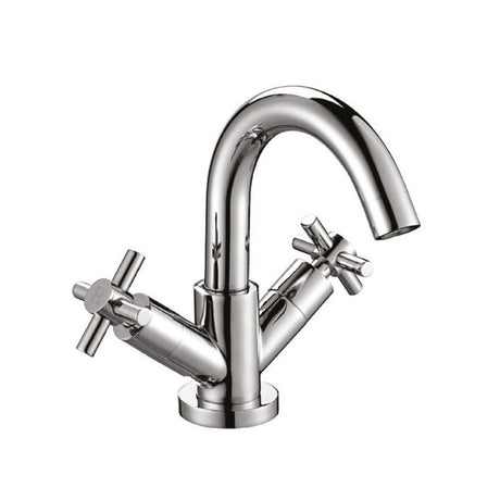 Scudo Kross Mono Basin Chrome Mixer with Push Waste