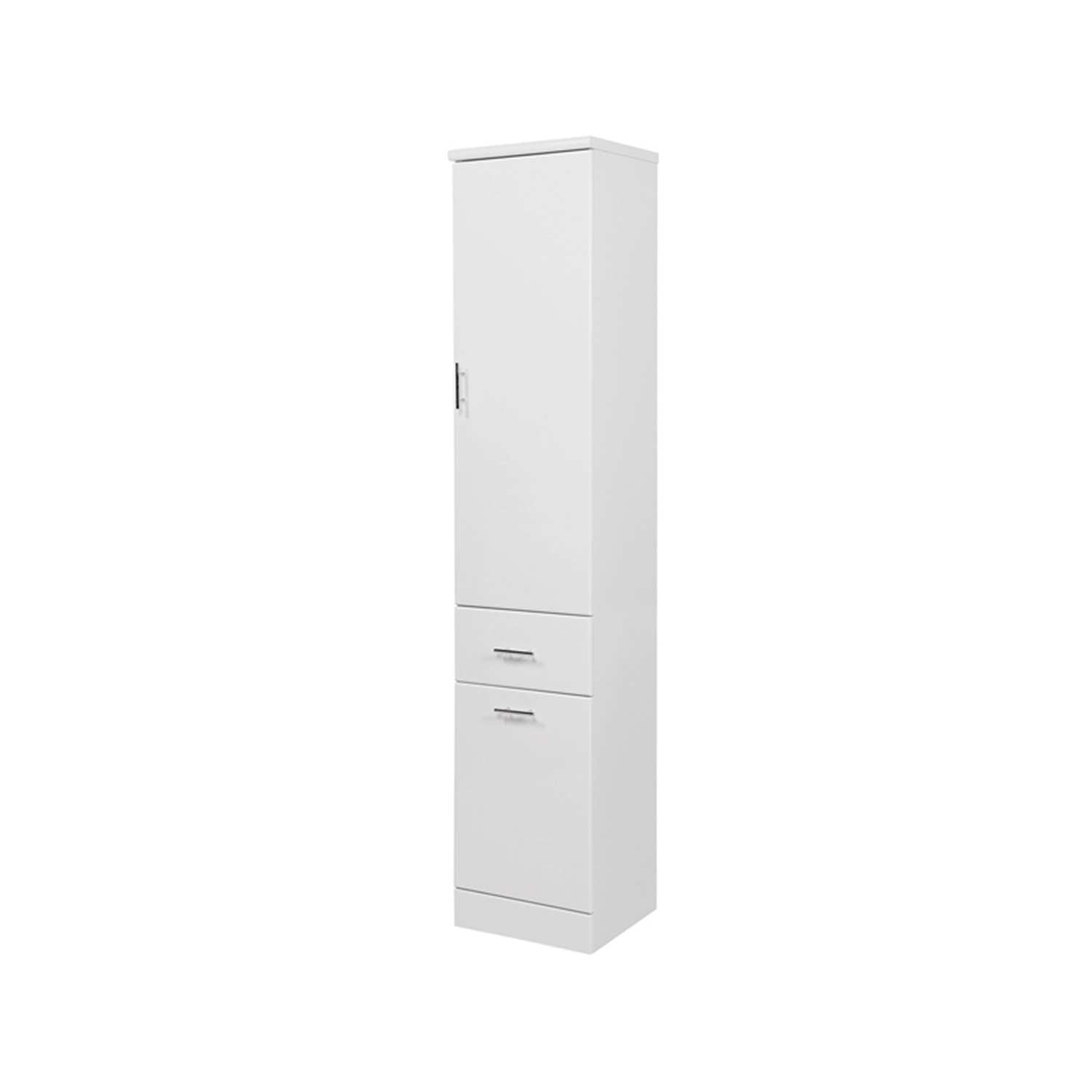 Scudo Lanza 355mm Floor Standing Tall Unit in Gloss White
