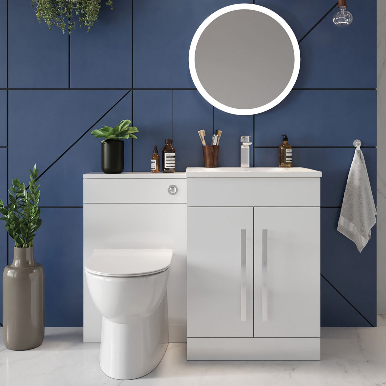 Scudo Lili 500mm WC Unit in Gloss White lifestyle