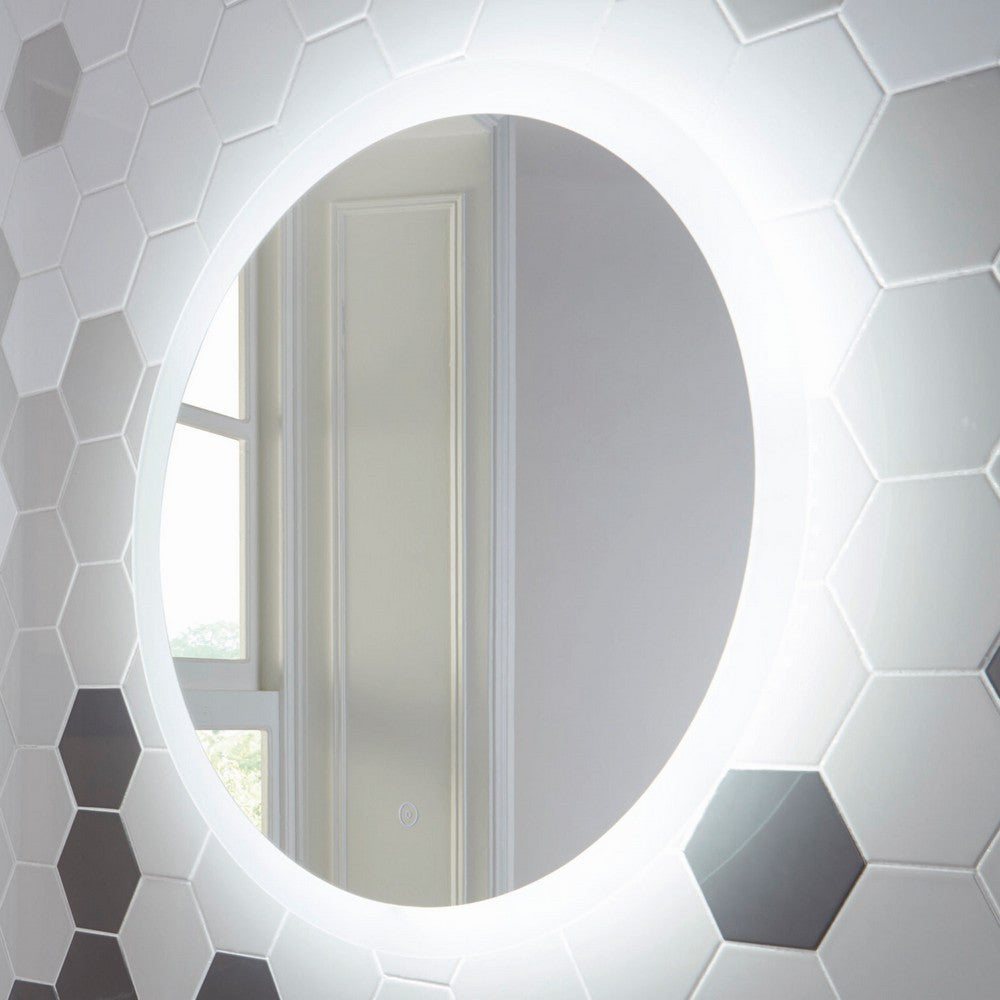 Scudo Lunar  Round LED Mirror with Demister Pad illumination