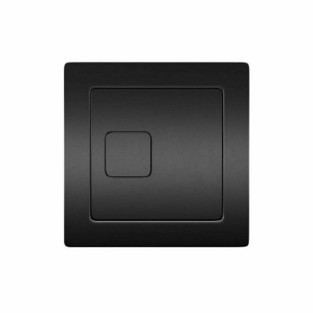 Scudo Matt Black Square Dual Flush Button